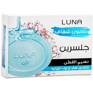 LUNA GLYCERIN TRANSPARENT SOAP WITH COTTON FLOWERS & NATURAL OILS 100 GM